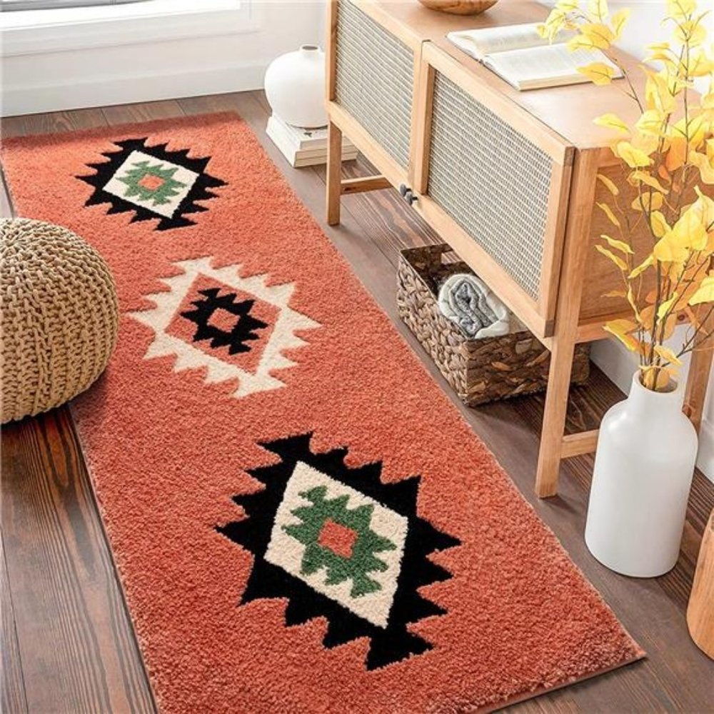 NEW Soft Boho Area Runner Rug